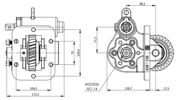 019 BC2 teknik çizimi — kesit, ölçü ve montaj şeması