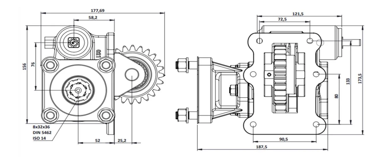021 BC1 teknik çizimi — kesit, ölçü ve montaj şeması