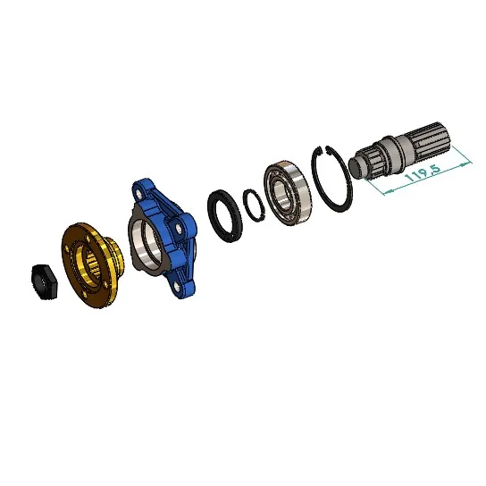 1.20.06.TK AKUPLE SABİT VE ÇİFT ÇIKIŞLI TK