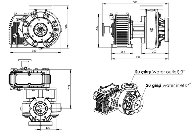 CTM ARZ 02 teknik çizimi — kesit, ölçü ve montaj şeması