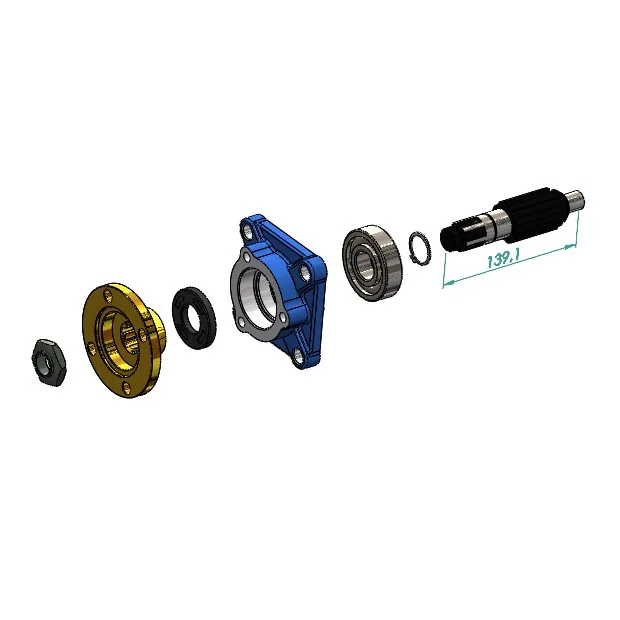1.20.04.TK TEK DİŞLİ FREZELİ 25`LİK MERKEZLEMELİ 4X3 ISO