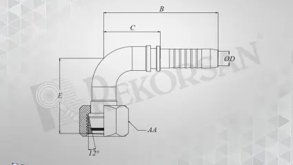 DN4 SOMUNLU 90º HORTUM RAKORLARI TEST RAKORLARI